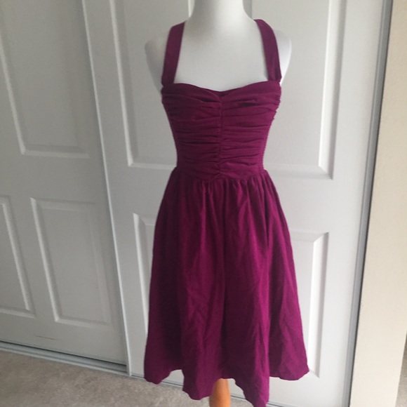 Anthropology HD in Paris Fuchsia Corduroy Dress  2 - Picture 3 of 8